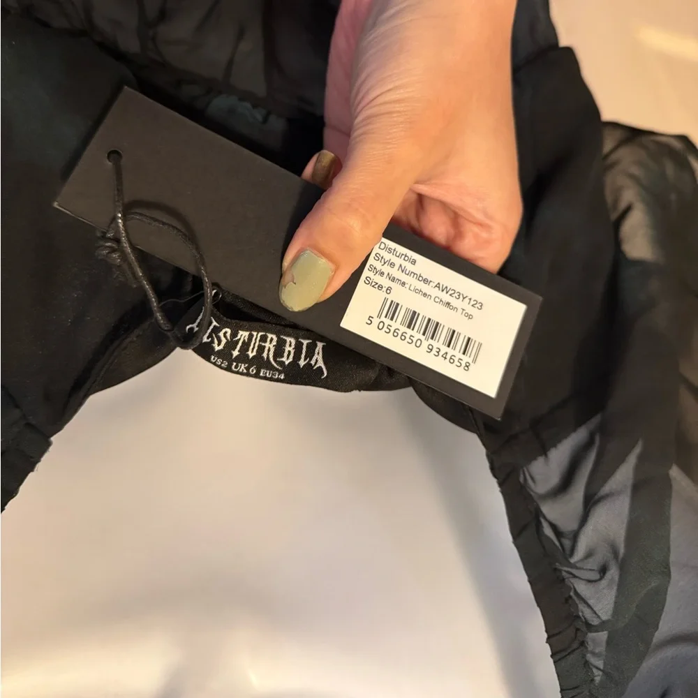 Disturbia Lichen Chiffon Blouse - Picture 4 of 4